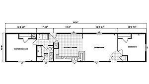 Single-Section Homes / G-522 Layout 31442