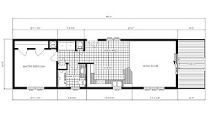 Single-Section Homes / HPX-7701 Layout 31443