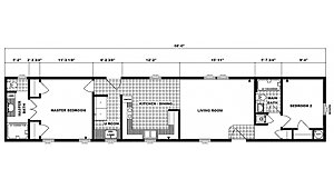 Single-Section Homes / G-607 Layout 31476