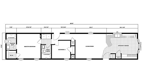 Single-Section Homes / G-613 Layout 31485