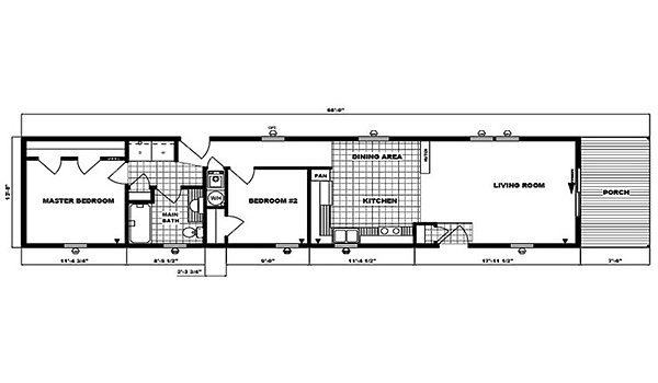 Single-Section Homes / G-579 Layout 31494