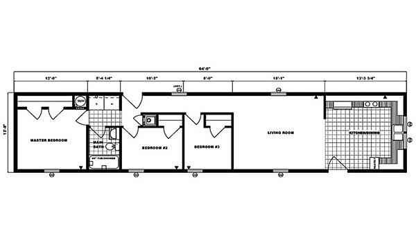 Single-Section Homes / G-569 Layout 31497