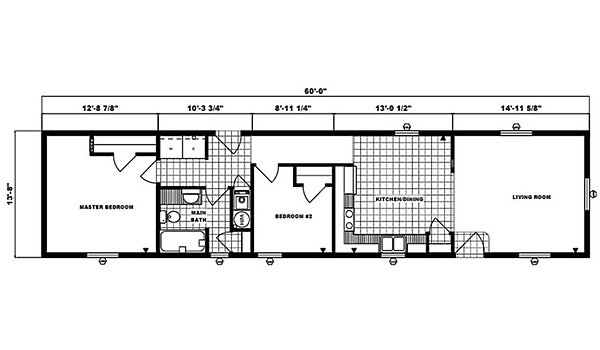 Single-Section Homes / G-492 Layout 31498