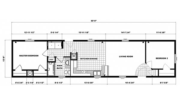 Single-Section Homes / GH-491 Layout 31501