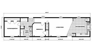 Single-Section Homes / G-598 Layout 31511