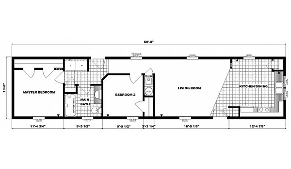 Single-Section Homes / G-598 Layout 31511