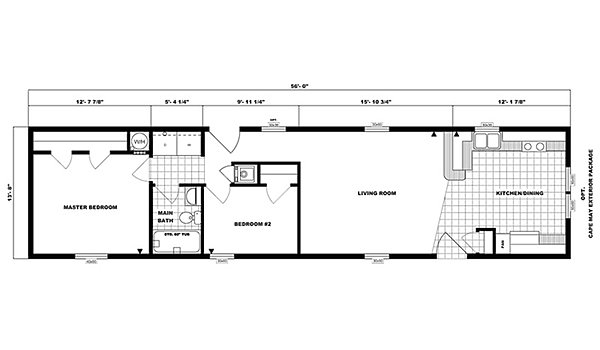 Single-Section Homes / G-489 Layout 31514