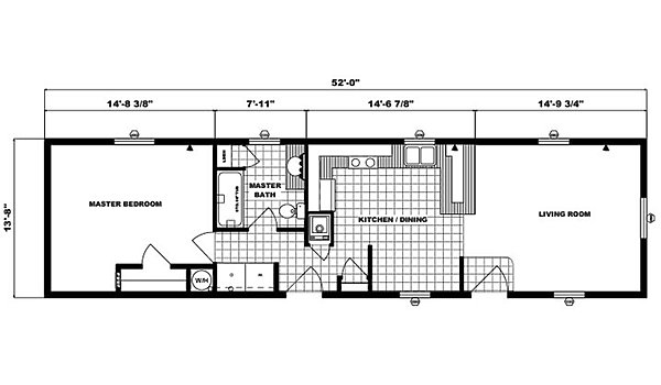 Single-Section Homes / G-545 Layout 31618