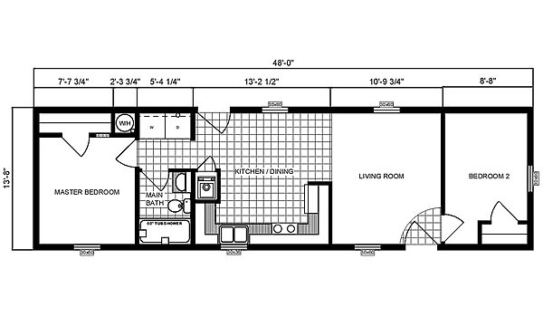 Single-Section Homes / G-556 Layout 31619