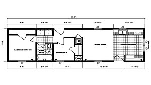 Single-Section Homes / G-574 Layout 31621