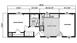 Single-Section Homes / G-555 Layout 31624