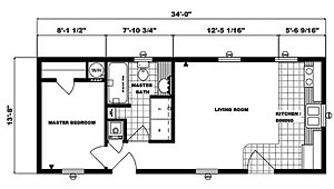 Single-Section Homes / G-547 Layout 31625