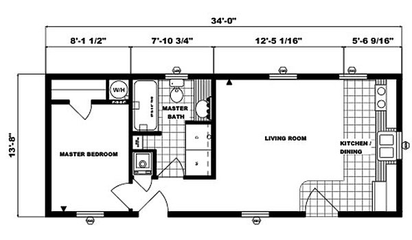 Single-Section Homes / G-547 Layout 31625