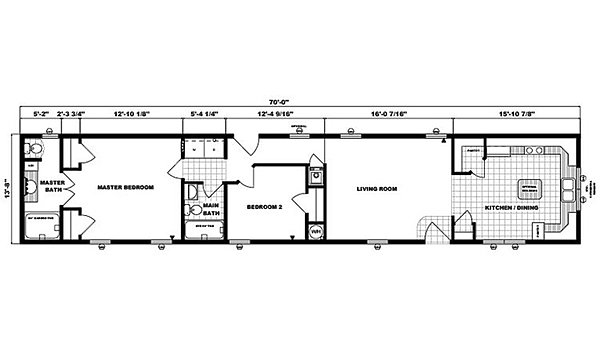 Single-Section Homes / G-517 Layout 31627