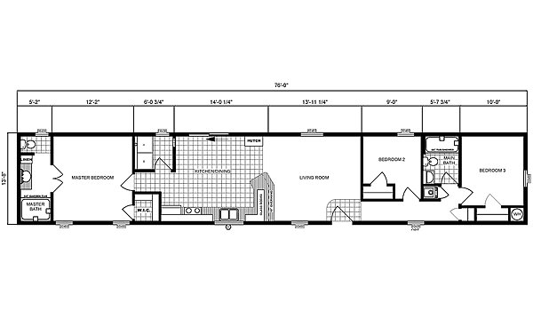 Single-Section Homes / GH-531 Layout 31631