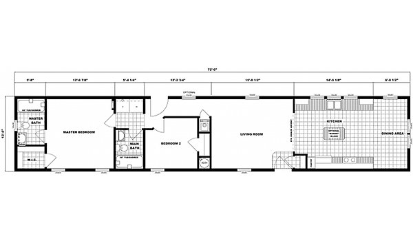 Single-Section Homes / G-620 Layout 31636