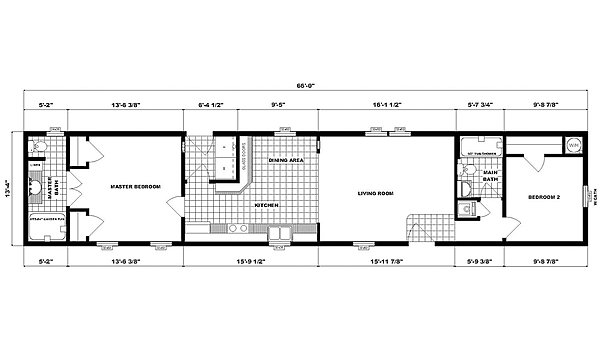 Single-Section Homes / NETR GH-496 Layout 31646