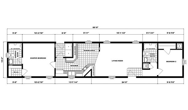 Single-Section Homes / NETR G-624 Layout 31648