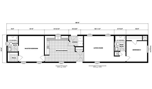 Single-Section Homes / NETR G-626 Layout 31649