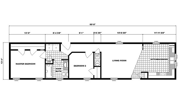 Single-Section Homes / NETR G-598 Layout 31650