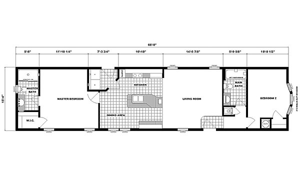 Single-Section Homes / G-16-625 Layout 31708