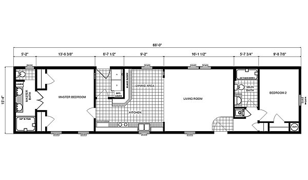 Single-Section Homes / GH-16-496 Layout 31709