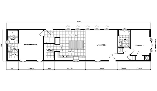 Single-Section Homes / G-16-631 Layout 31713