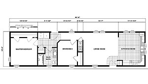 Single-Section Homes / G-16-628 Layout 31715