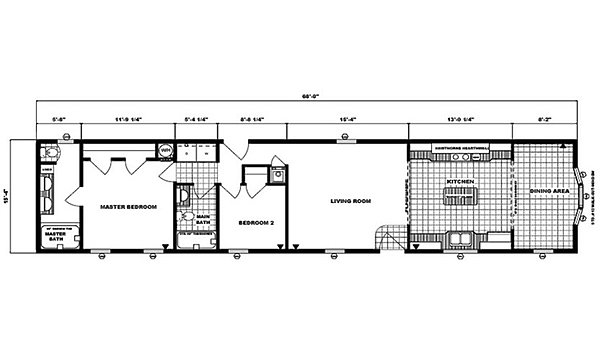 Single-Section Homes / G-16-581 Layout 31718