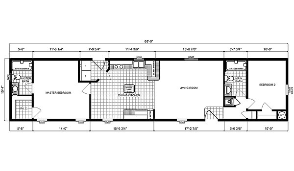 Single-Section Homes / GH-16-577 Layout 31720