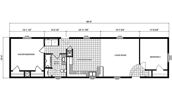 Single-Section Homes / GH-16-491 Layout 31724