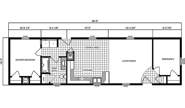 Single-Section Homes / GH-16-490 Layout 31725