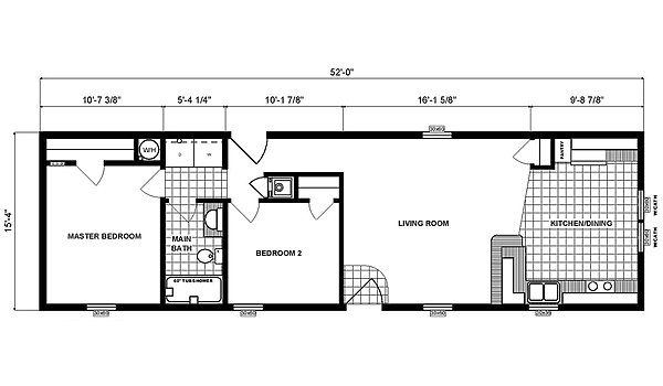 Single-Section Homes / G-16-575 Layout 31727