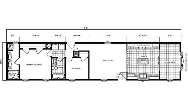 Single-Section Homes / GH-16-565 Layout 31728