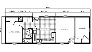 Single-Section Homes / G-16-556 Layout 31729