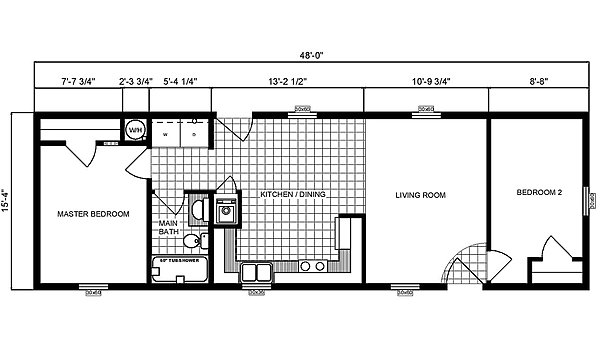 Single-Section Homes / G-16-556 Layout 31729