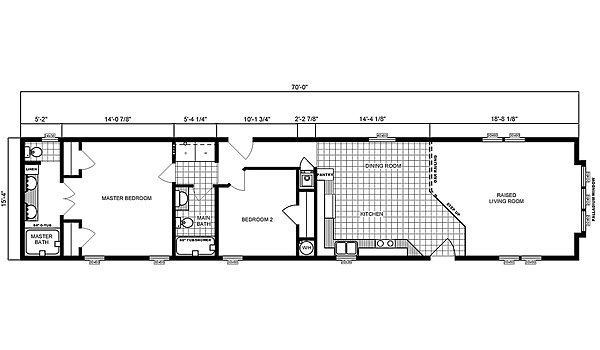 Single-Section Homes / G-16-540 Layout 31730