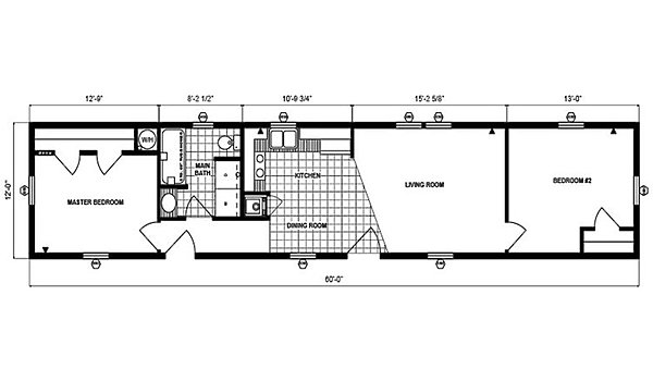 Single-Section Homes / G-305 Layout 31749