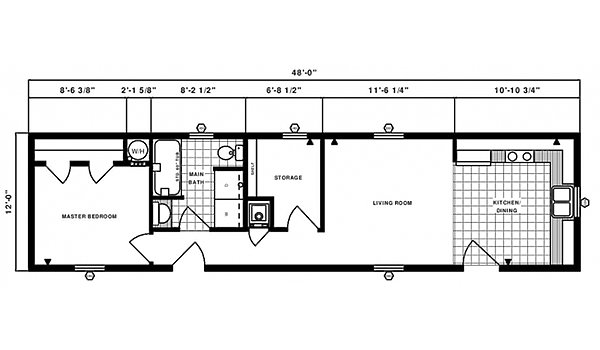 Single-Section Homes / G-301 Layout 31750