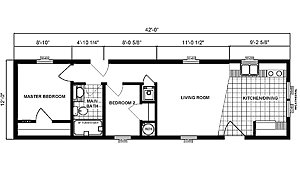 Single-Section Homes / G-306 Layout 31752