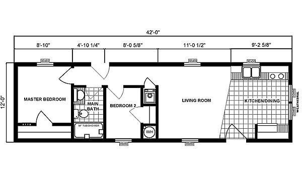 Single-Section Homes / G-306 Layout 31752