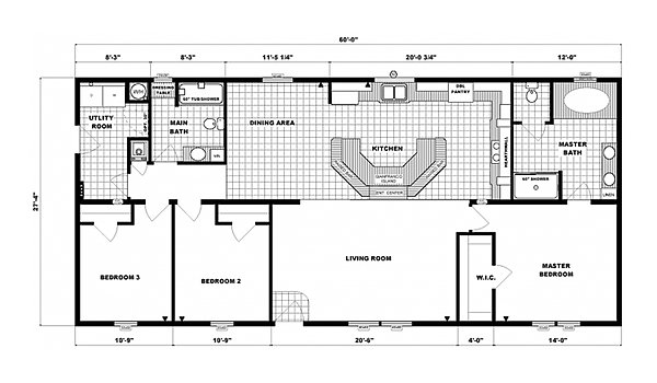 Ranch Homes / G-3557 Layout 53669