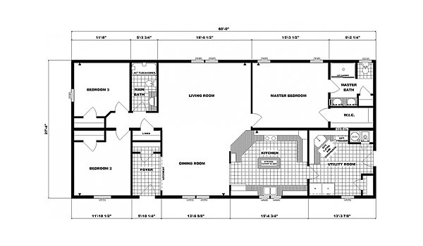 Ranch Homes / G-1891 Layout 53672