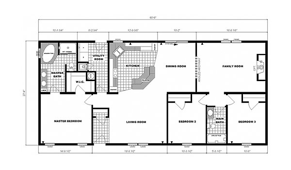 Ranch Homes / G-3554 Layout 53673