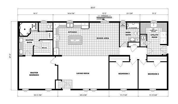 Ranch Homes / G-3564 Layout 53674