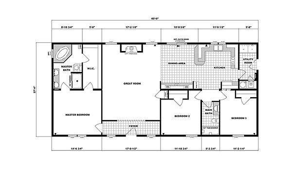 Ranch Homes / G-1888 Layout 53683