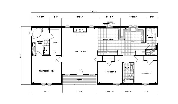 Ranch Homes / G-3555 Layout 53685