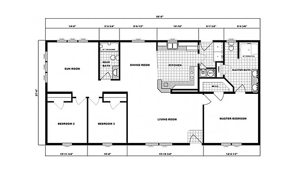 Ranch Homes / G-3452 Layout 53687