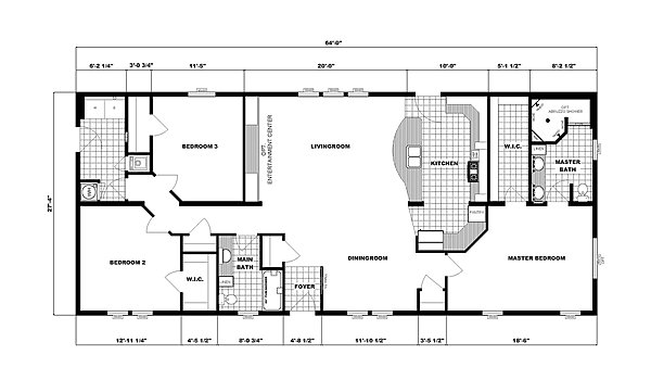 Ranch Homes / G-3647 Layout 53714