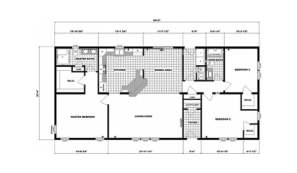 Ranch Homes / G-3650 Layout 53715